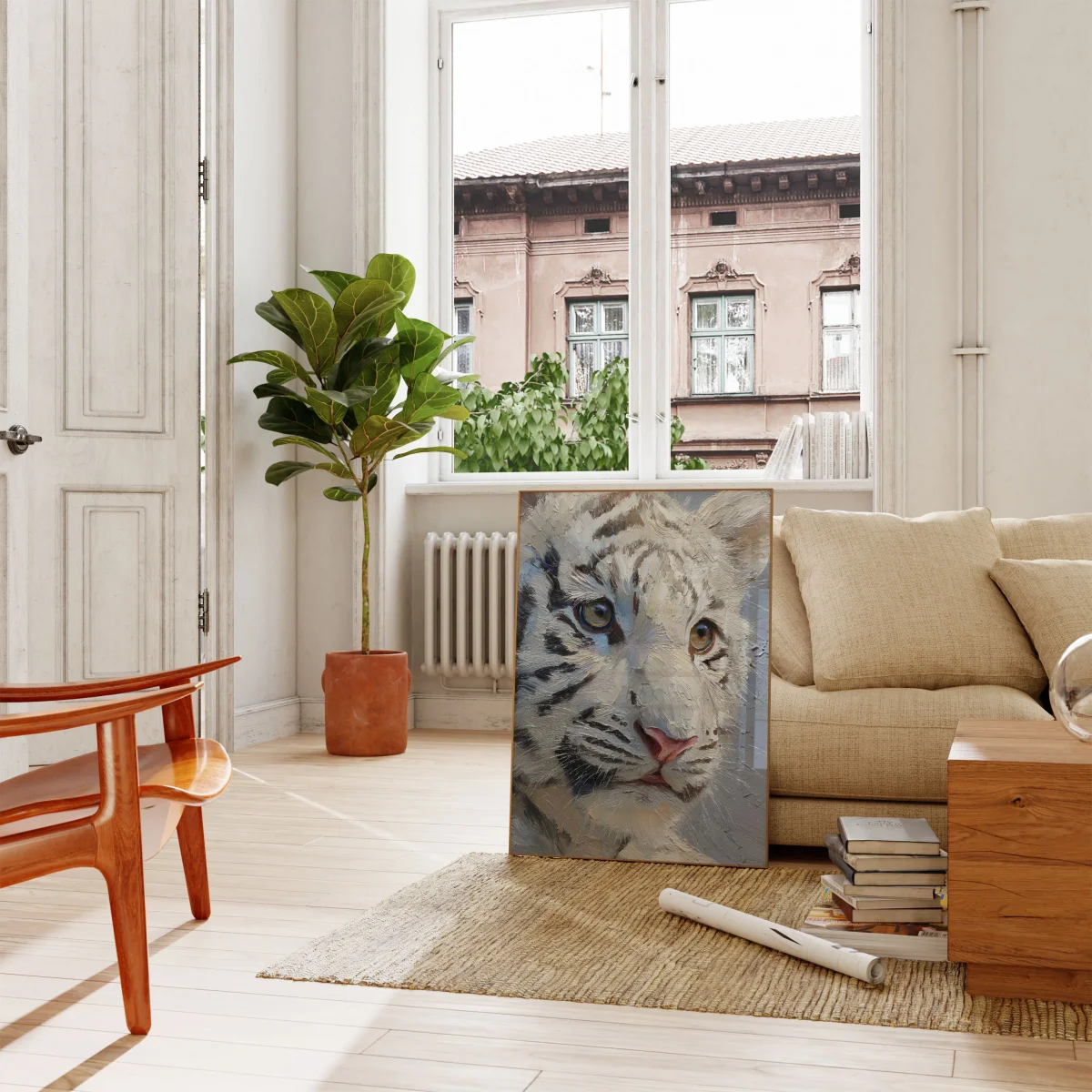 Snow Leopard Close-Up Poster - Image 3