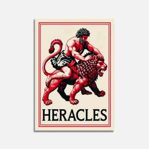 Heracles and the Lion Poster