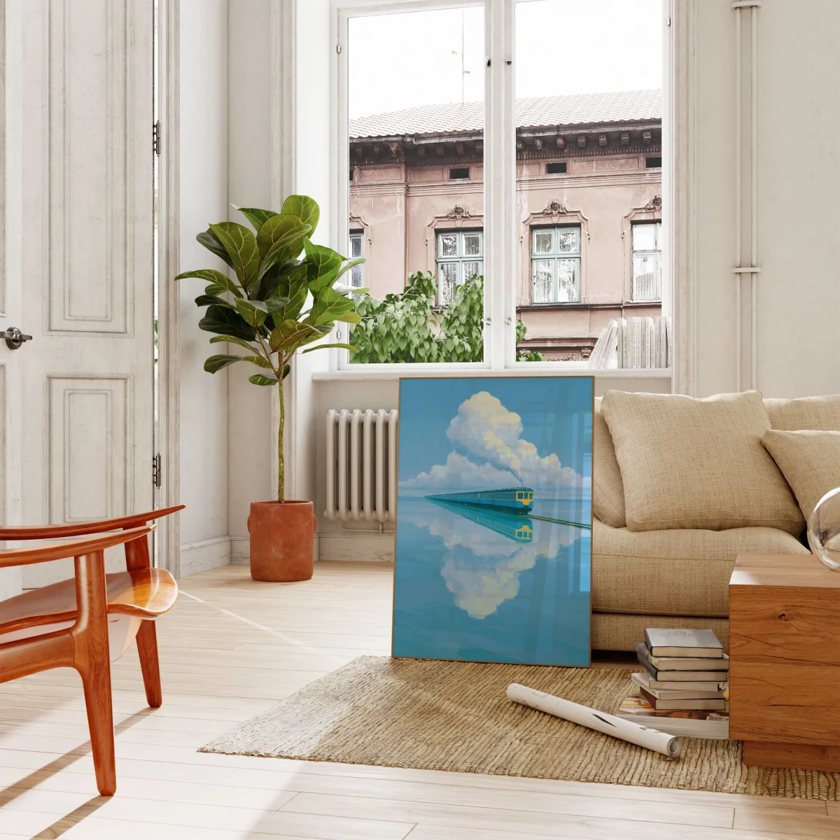 Train on Cloud Nine Poster - Image 3