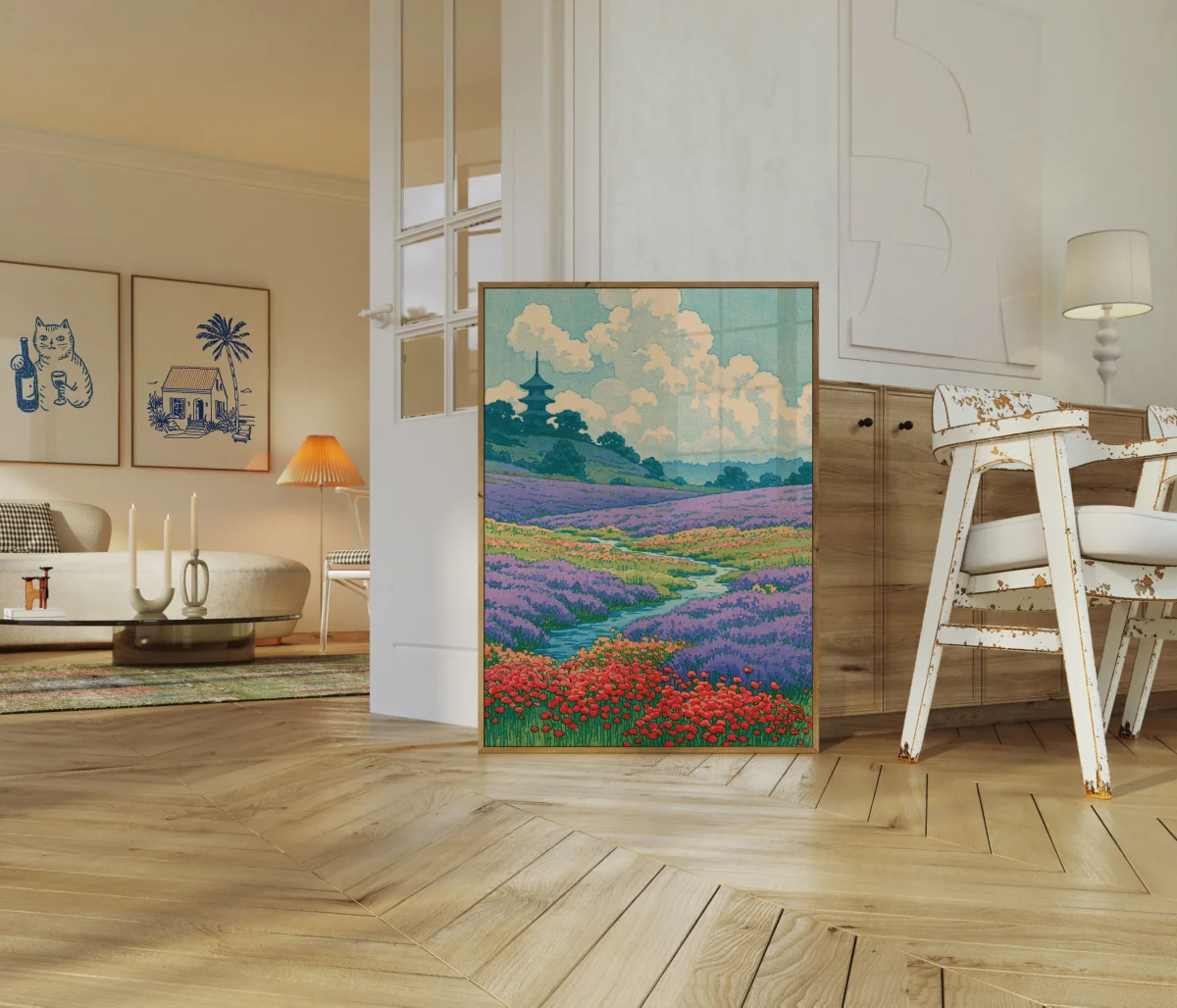 Wildflower Valley Stream Poster - Image 6
