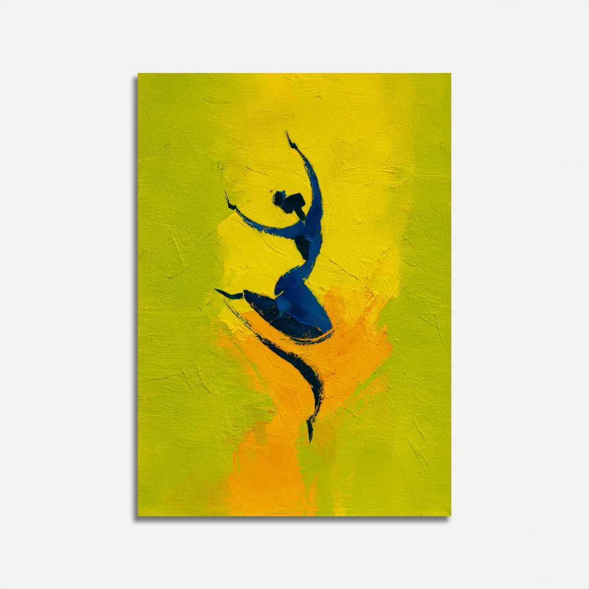 Dynamic Blue Dance Poster - Image 2