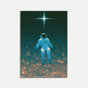Astronaut Among the Stars Poster
