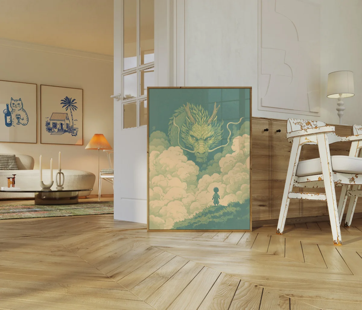 Dragon in the Clouds Poster - Image 6