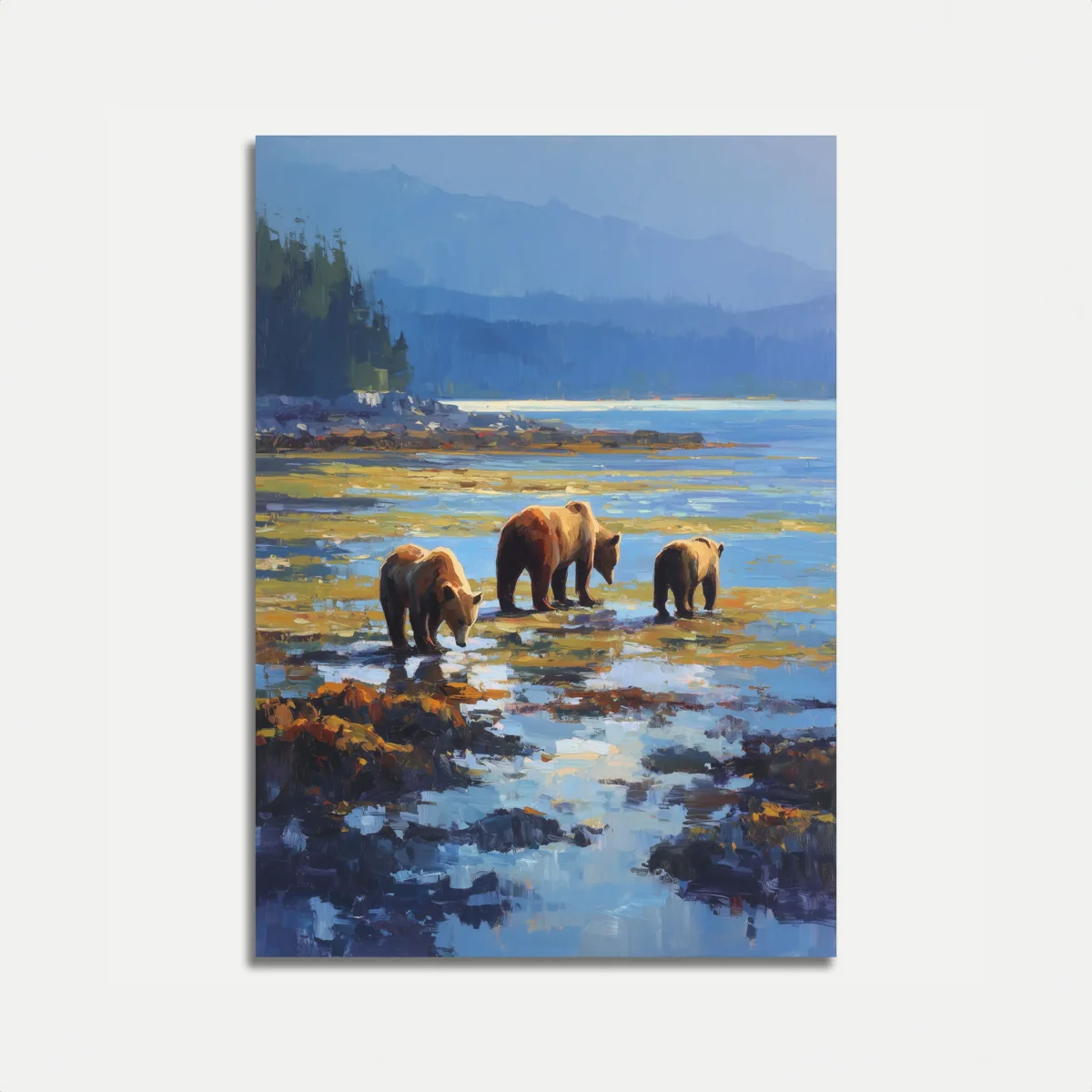 Bears by the Lake Poster