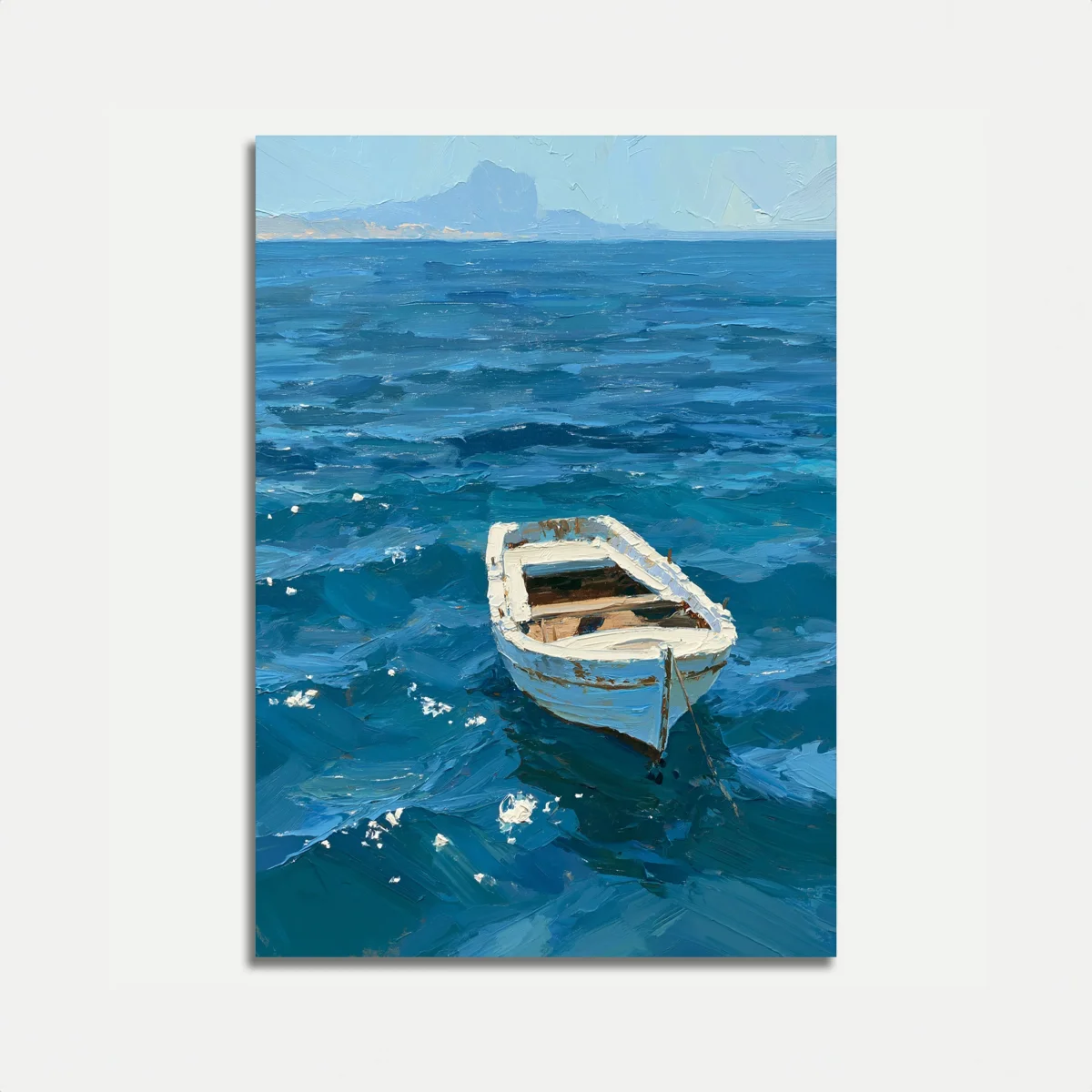 Rustic Fishing Boat Ocean Poster - Image 2