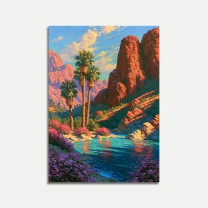 Desert Canyon Paradise Poster