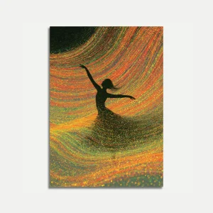 Dancer in Golden Light Poster