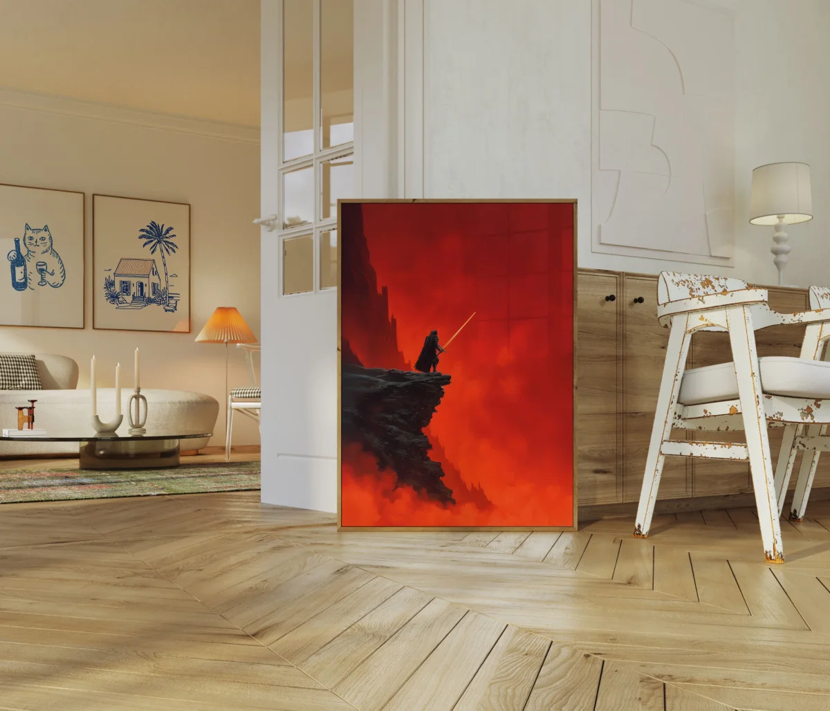 Warrior with Glowing Sword Poster - Image 6