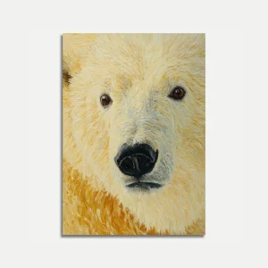 Polar Bear Portrait Close-Up Poster