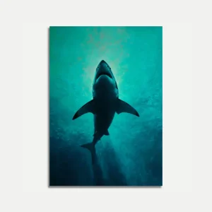 Great White Shark Rising Poster