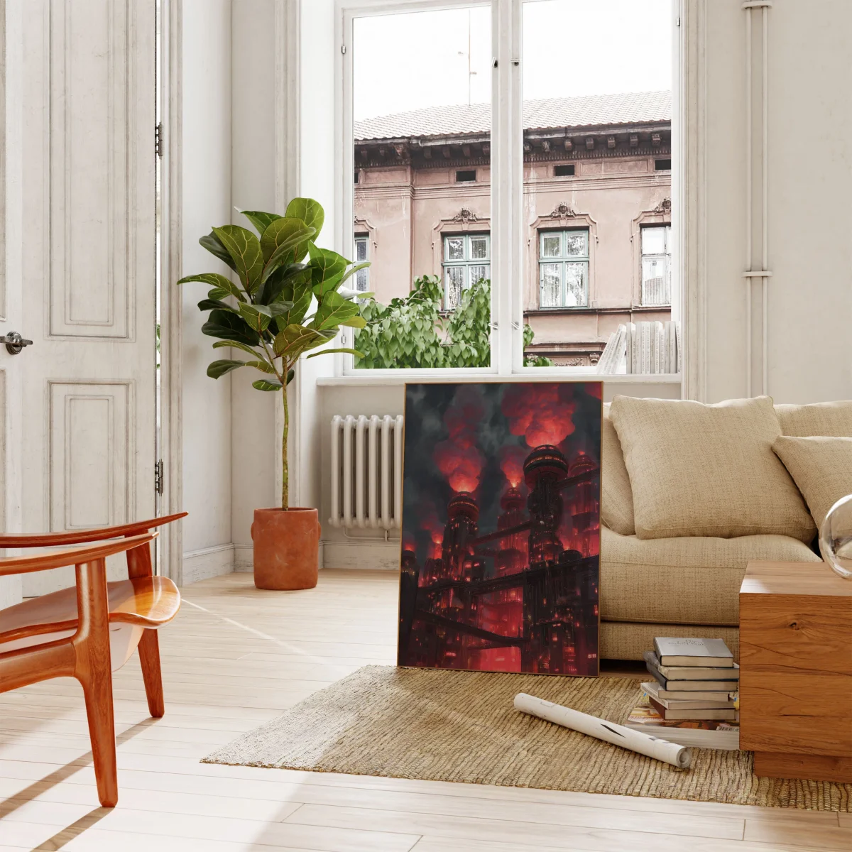 Dystopian Industrial Factory Poster - Image 3