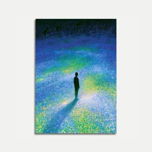 Solitary Figure in Starlight Poster