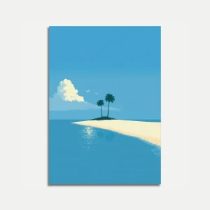 Tropical Island Paradise Poster