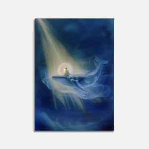 Cosmic Whale Meditation Poster