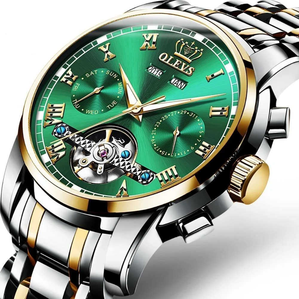 Relógio Automático em Aço - Steel Watch OLEVS - Image 2